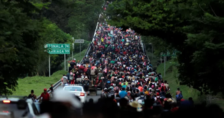 Migrant in potentially the largest caravan ever demands Biden keep asylum promise
